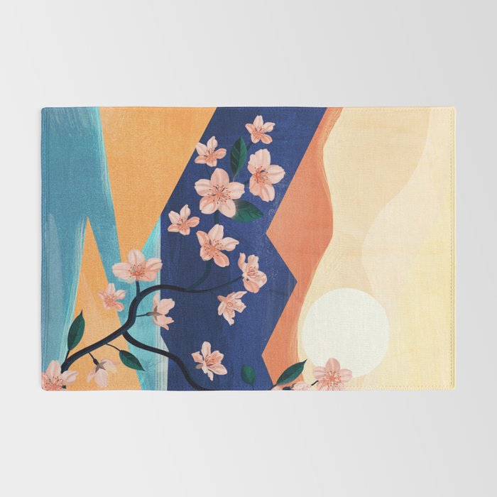 Warm spring sunchine near the flowing river Rug Gallery Image 2