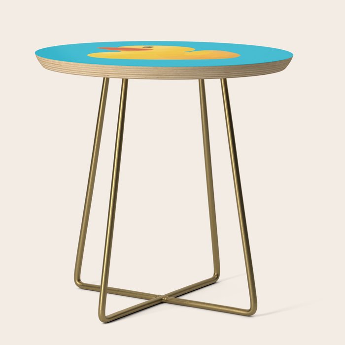 Rubber Duck polygon art Side Table Gallery Image 1