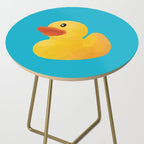 Rubber Duck polygon art Side Table Gallery Image 2