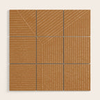 Lines (Tan) Wood Wall Art Gallery Image 1