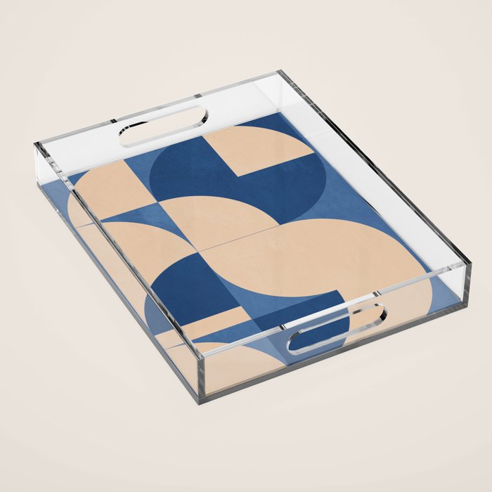Modern geometric shapes 55 Acrylic Tray Gallery Image 1