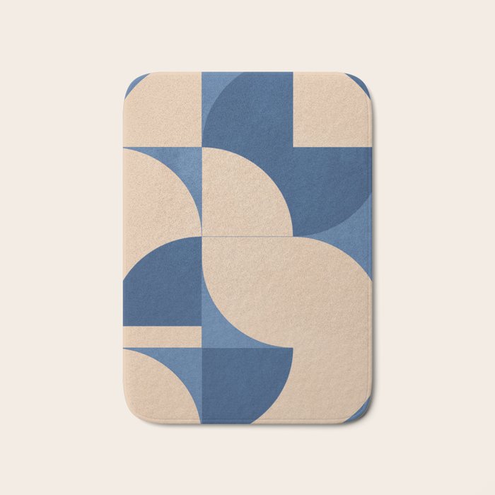 Modern geometric shapes 55 Bath Mat Gallery Image 1