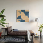 Modern geometric shapes 55 Wood Wall Art Gallery Image 2