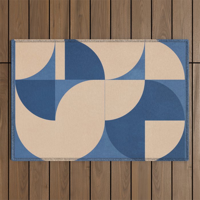 Modern geometric shapes 55 Outdoor Rug Gallery Image 1