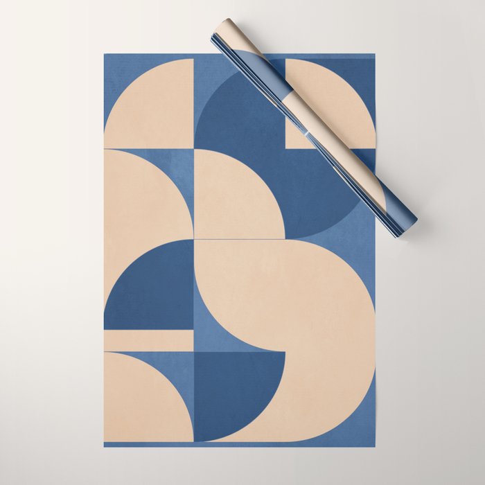 Modern geometric shapes 55 Wrapping Paper Gallery Image 1