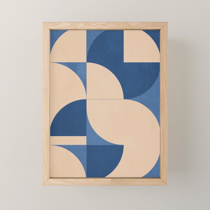 Modern geometric shapes 55 Mini Art Print Gallery Image 1