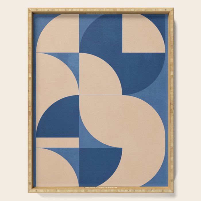 Modern geometric shapes 55 Serving Tray Gallery Image 1