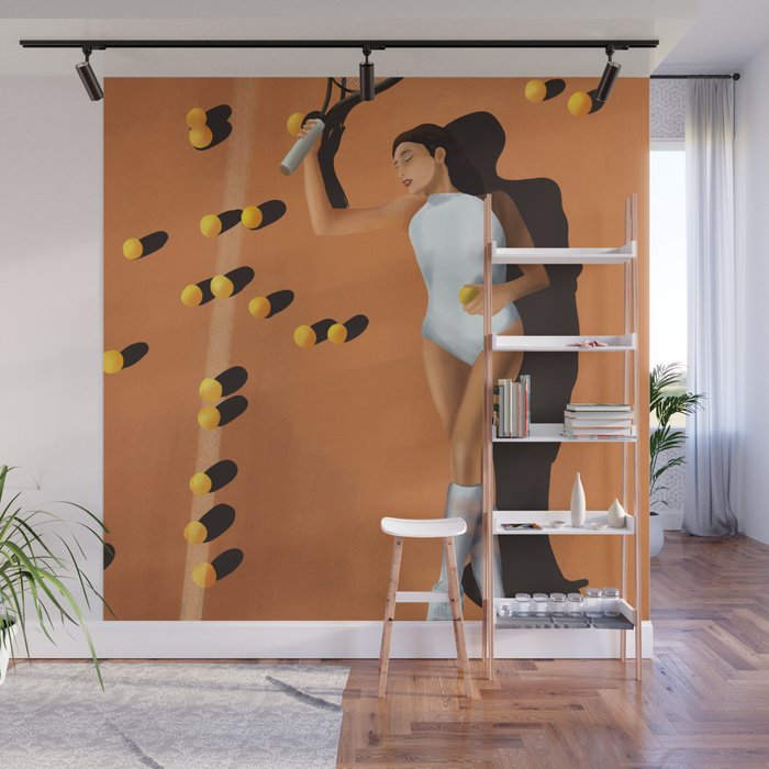Tennis Reverie Wall Mural Gallery Image 1