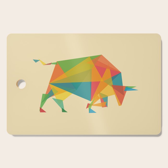 Fractal Geometric Bull Cutting Board Gallery Image 1
