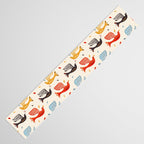 Festive Birds retro pattern Table Runner Gallery Image 3