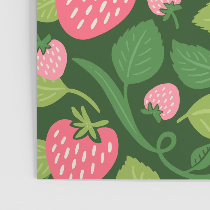 Wild Strawberries - green Poster Gallery Image 3