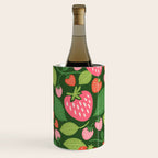 Wild Strawberries - green Wine Chiller Gallery Image 1