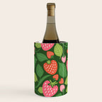 Wild Strawberries - green Wine Chiller Gallery Image 2