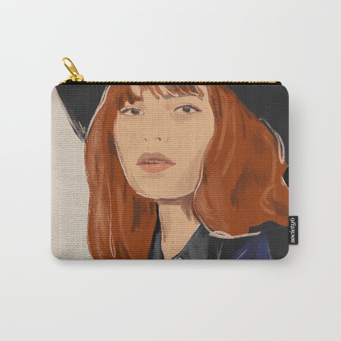 Girl Portrait 23 Carry All Pouch Gallery Image 1