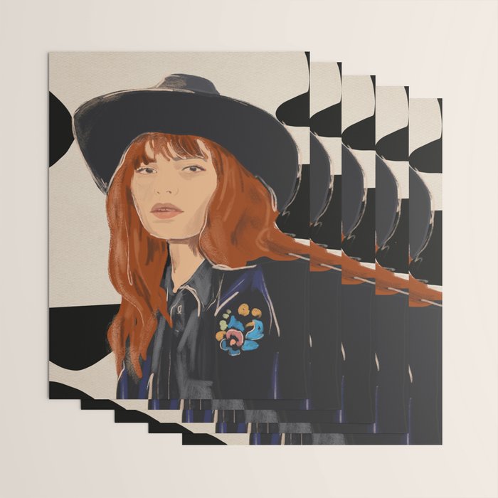 Girl Portrait 23 Wrapping Paper Gallery Image 3