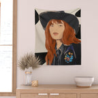 Girl Portrait 23 Wall Tapestry Gallery Image 2