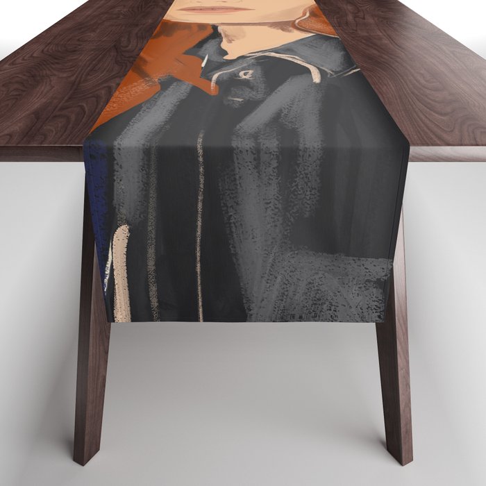 Girl Portrait 23 Table Runner Gallery Image 1