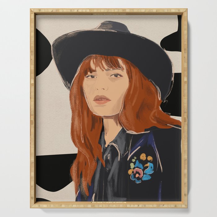Girl Portrait 23 Serving Tray Gallery Image 1