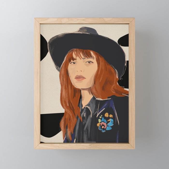 Girl Portrait 23 Mini Art Print Gallery Image 1