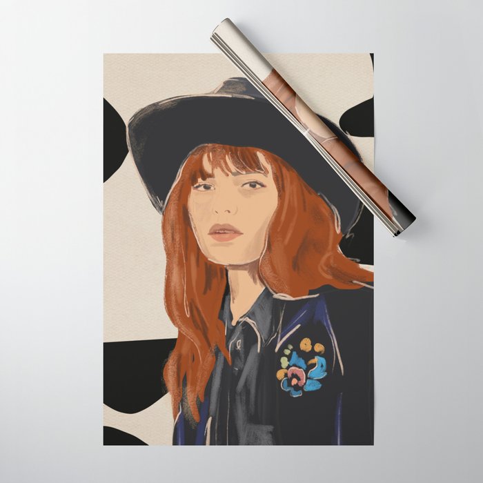 Girl Portrait 23 Wrapping Paper Gallery Image 1