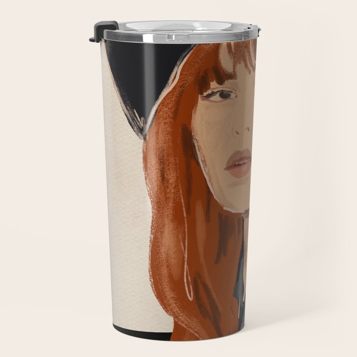 Girl Portrait 23 Travel Mug Gallery Image 3