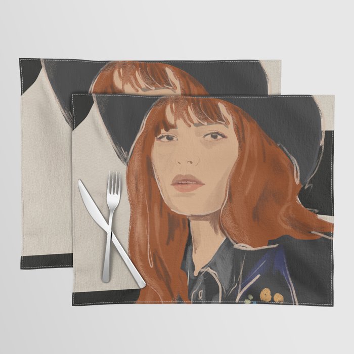 Girl Portrait 23 Placemat Gallery Image 1