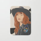 Girl Portrait 23 Bath Mat Gallery Image 1