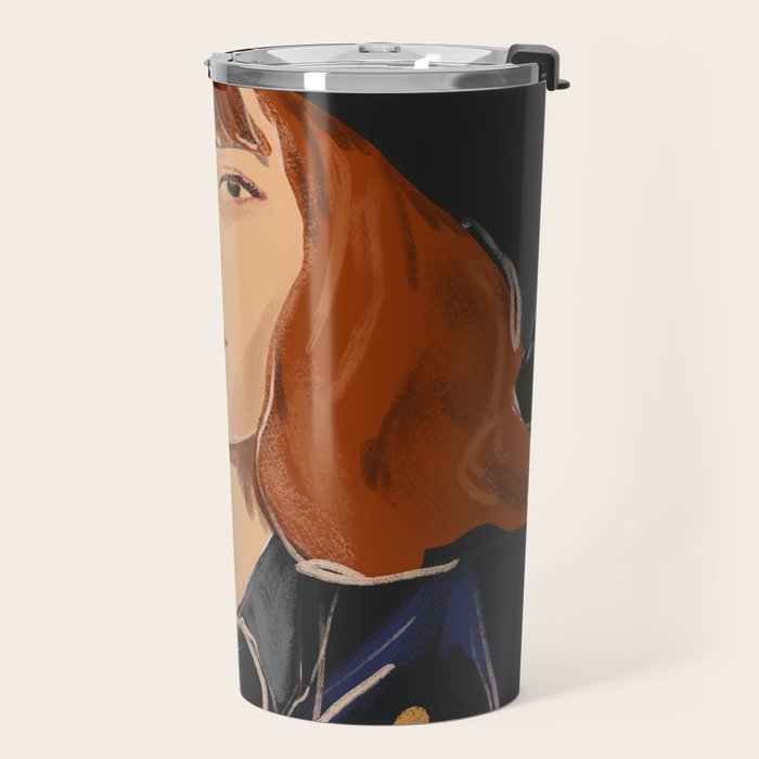Girl Portrait 23 Travel Mug Gallery Image 2