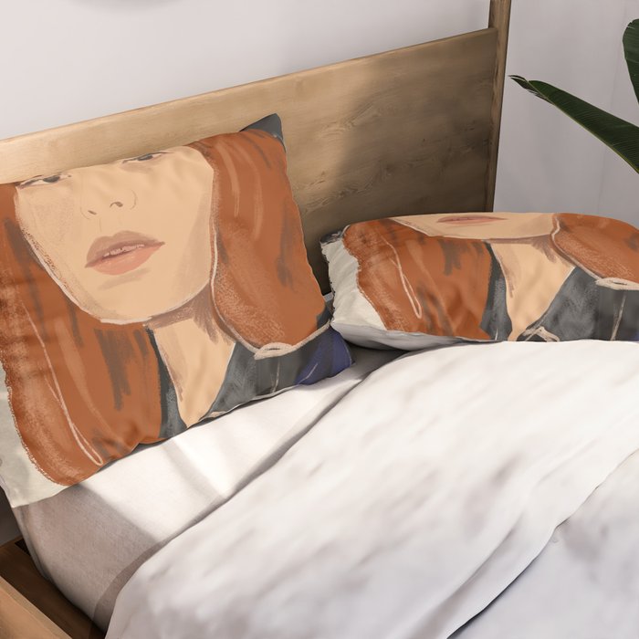 Girl Portrait 23 Pillow Sham Gallery Image 2