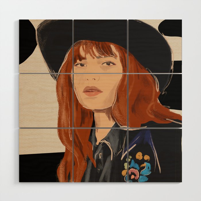 Girl Portrait 23 Wood Wall Art Gallery Image 1