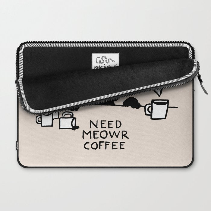 Need meowr coffee Laptop Sleeve Gallery Image 2