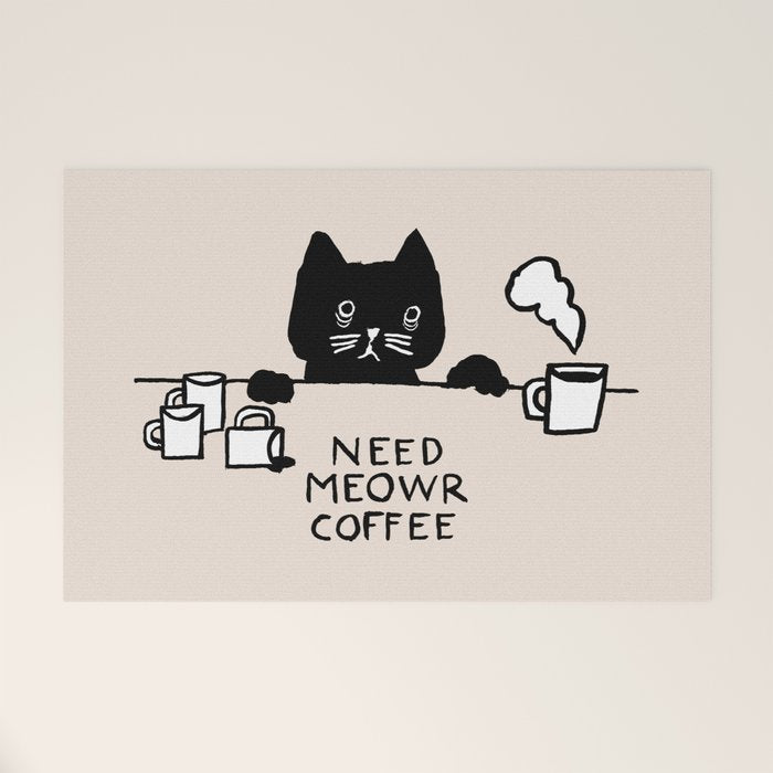 Need meowr coffee Welcome Mat Gallery Image 1