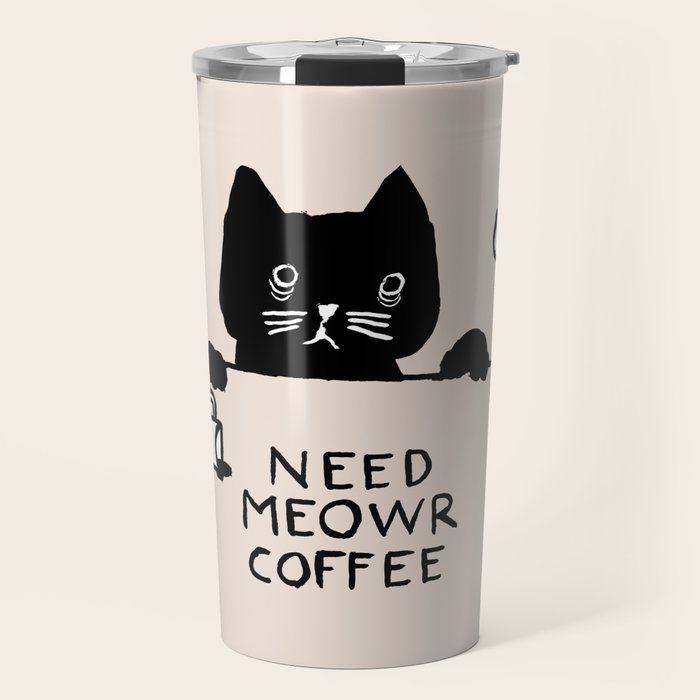 Need meowr coffee Travel Mug Gallery Image 1