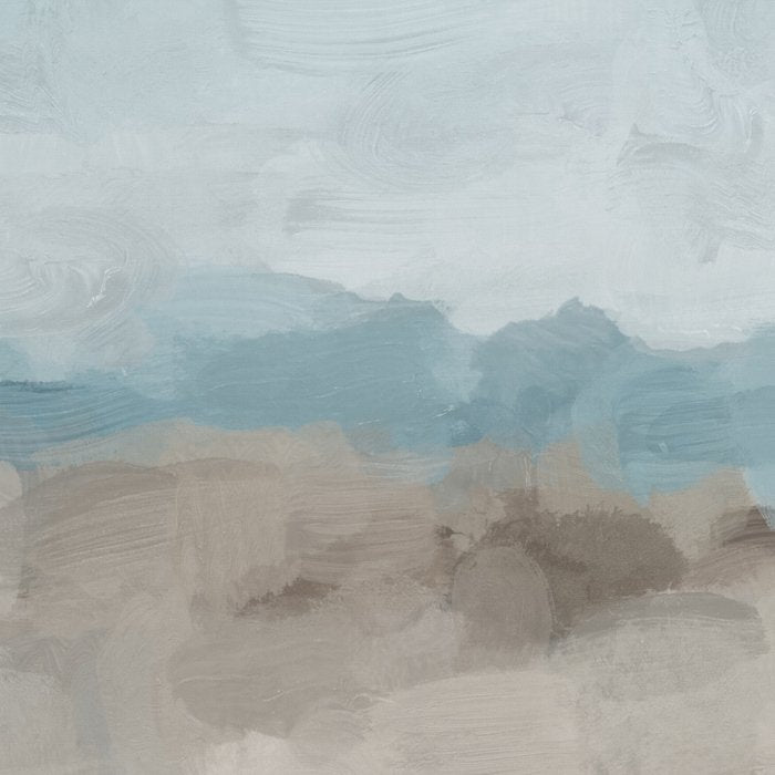 Beach Day II - Ocean Horizon Sandy Sunny Clear Blue Skies Abstract Nature Painting Art Print  Coffee Mug Gallery Image 2