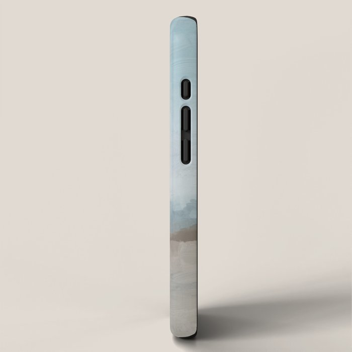Beach Day II - Ocean Horizon Sandy Sunny Clear Blue Skies Abstract Nature Painting Art Print  iPhone Case Gallery Image 2