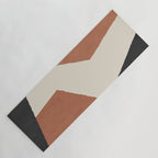 Graphic Edge Shapes - Terracotta Orange Brown Yoga Mat Gallery Image 1