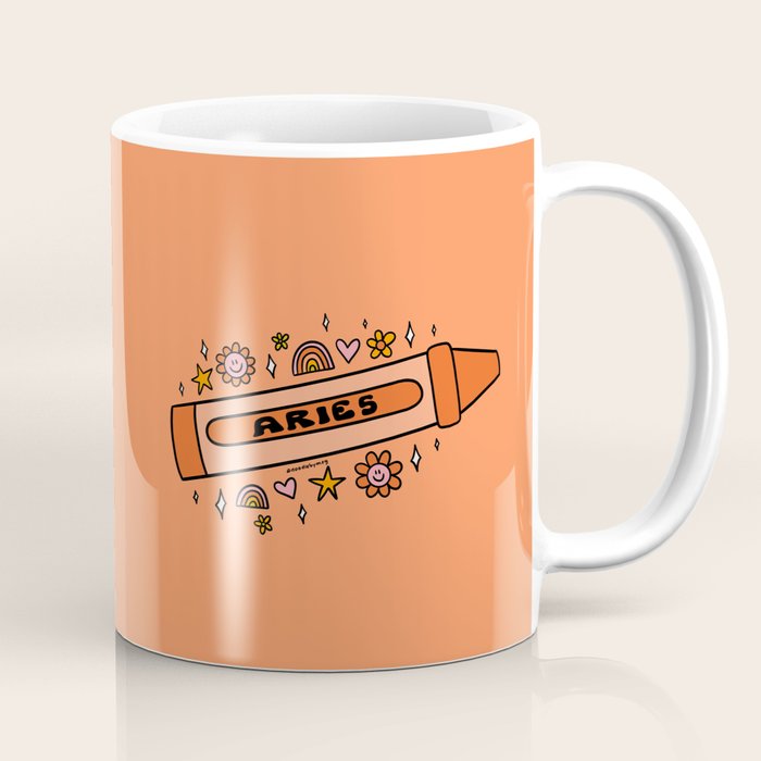 Aries Crayon Coffee Mug Gallery Image 1