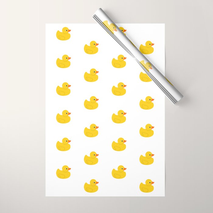 Yellow rubber duck Wrapping Paper Gallery Image 1