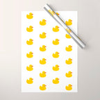 Yellow rubber duck Wrapping Paper Gallery Image 1