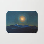 "Moonlight, Winter" by Rockwell Kent (1940) Bath Mat Gallery Image 1