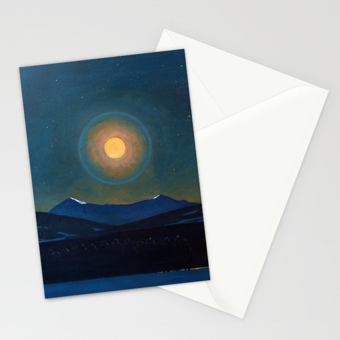 "Moonlight, Winter" by Rockwell Kent (1940) Stationery Card Gallery Image 2