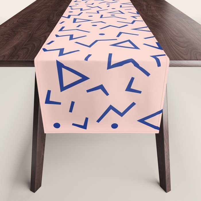 Memphis Pattern 12 - 80s Retro Table Runner Gallery Image 1