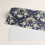 Victorian Botanicals Cornflower In Navy Blue Wrapping Paper Gallery Image 2