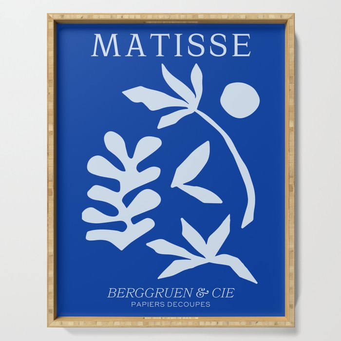 Chathams Blue Collage: Paper Cutouts Matisse Edition  Serving Tray Gallery Image 1