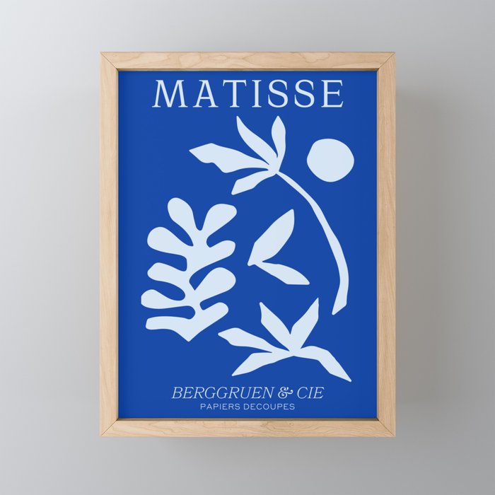 Chathams Blue Collage: Paper Cutouts Matisse Edition  Mini Art Print Gallery Image 1