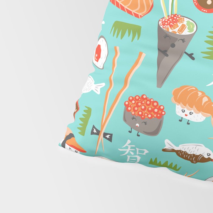 Happy Sushi Pillow Sham Gallery Image 4