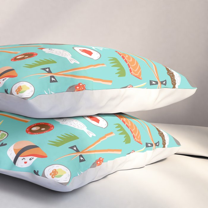 Happy Sushi Pillow Sham Gallery Image 3