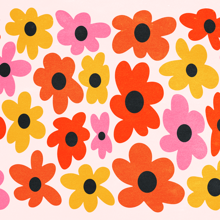 Retro Flowers: Pastel Edition Coffee Mug Gallery Image 2