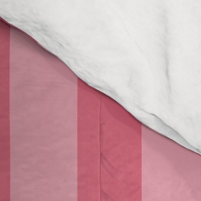 Large Nantucket Red Cabana Tent Stripes Comforter Gallery Image 4