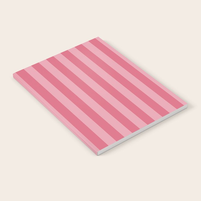 Large Nantucket Red Cabana Tent Stripes Notebook Gallery Image 2